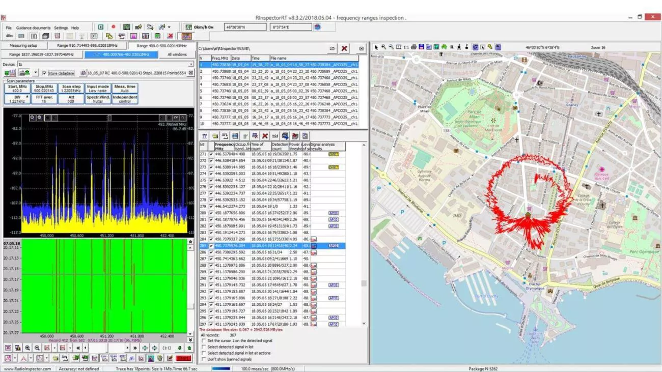 Дополнительная опция РадиоСофт Geo к СПО radioinspector