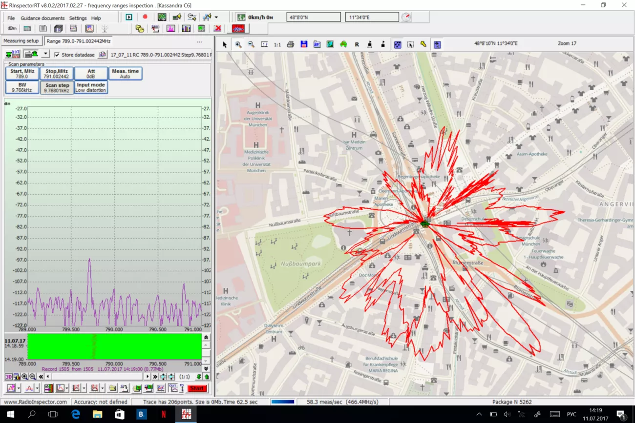 Дополнительная опция РадиоСофт Geo к СПО radioinspector