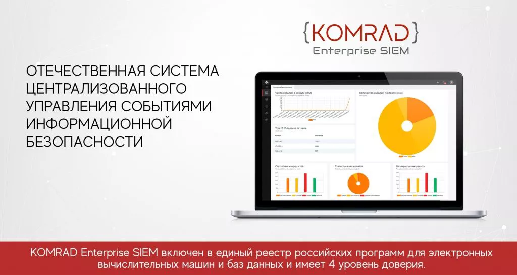 Сисиема централизованного управления событиями информационной безопасности НПО Эшелон KOMRAD Enterprise SIEM