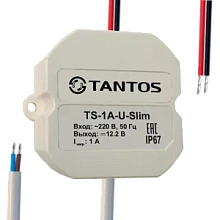 Источник вторичного электропитания, всепогодный Tantos TS-1A-U-Slim